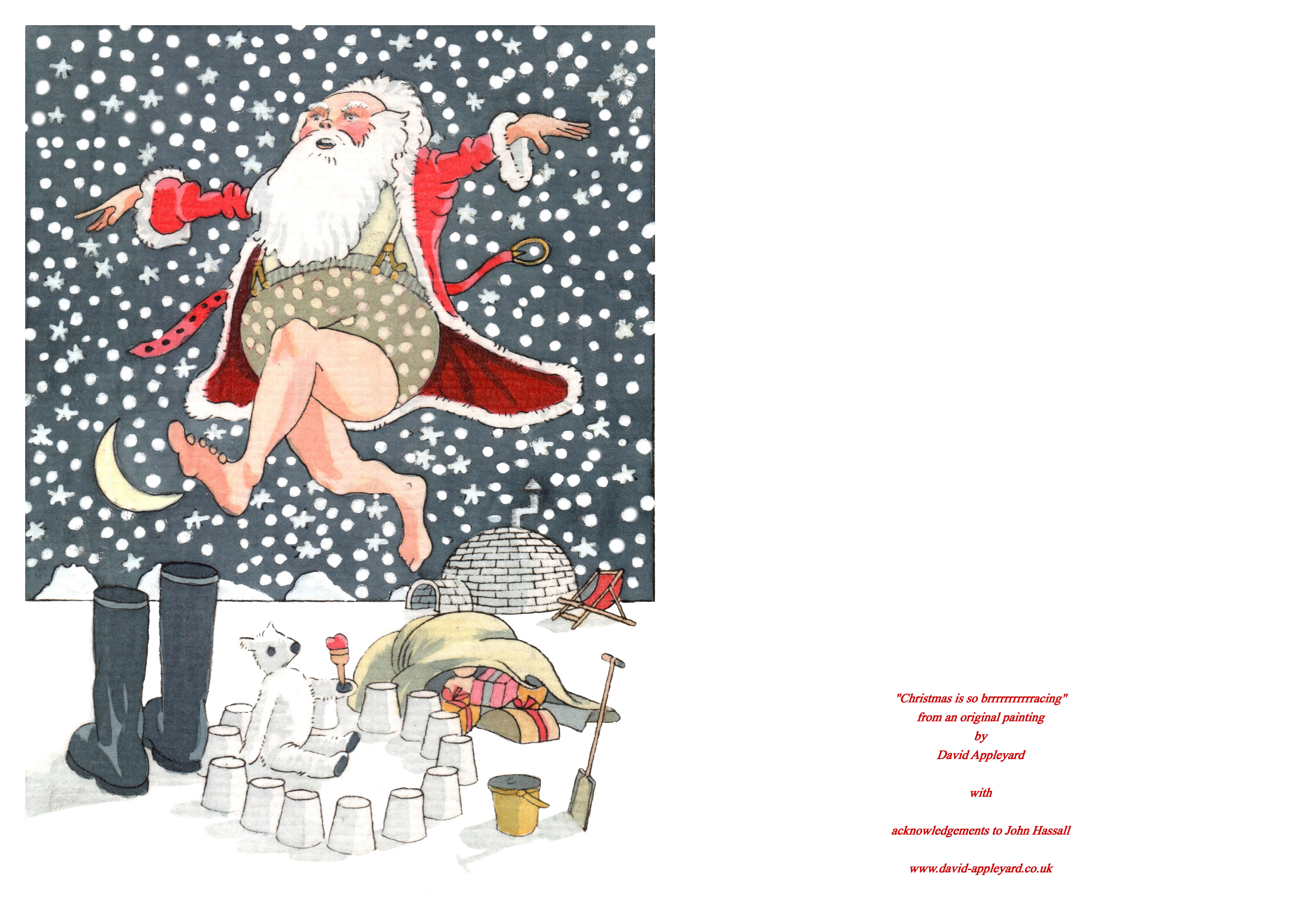 CHRISTMAS IS SO BRRRRRACING painted by DAVID APPLEYARD - FREE DOWNLOAD